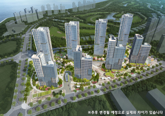 힐스테이트 레이크 송도 3차 조감도. <현대건설 제공>